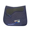 Drezurní podsedlová dečka Kentaur s gelem, protiskluzová modrá