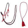 Ohlávka provazová QHP combi Liberty red