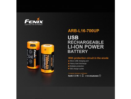 1066 dobijacia usb bateria fenix rcr123a