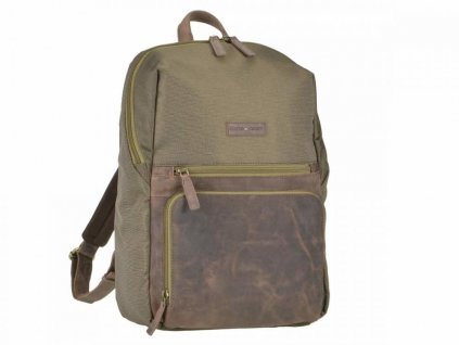 9613 greenburry leder nylon business rucksack m batoh