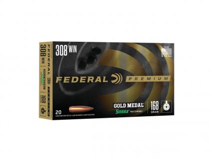 308Win. Federal Gold Medal Sierra MatchKing 168gr 10,89g GM308M