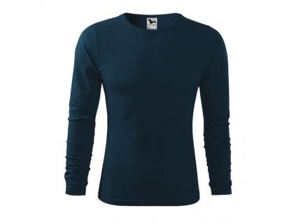 Pánske tričko s dlhým rukávom Fit-T Long Sleeve Námornícka modrá