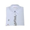 3899 bila kosile slim fit s vysivkou model 222108