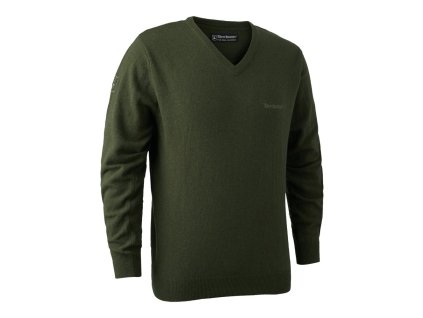 10561 deerhunter brighton knit v neck polovnicky sveter