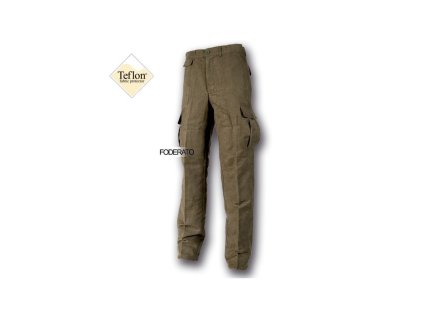 pantaloni patton foderati teflonati verdi