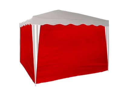 Bočné steny na záhradný pavilón 3x3 m, červené, 4 ks