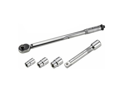 Momentový kľúč 1/2“ 28-210 Nm s príslušenstvom