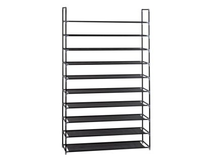 Stojan / regál na topánky, 10 úrovní, 50 párov topánok
