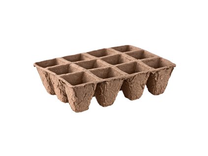Biologicky rozložiteľné kvetináče na pestovanie priesad, hranaté 4 cm, 48 ks