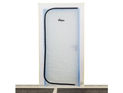 Ochranná fólia proti prachu na dvere so zipsom 110x220 cm z netkanej textílie