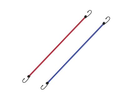 Pružný upínací popruh s hákom / gumicuk 8 mm x 45 cm, 2 ks