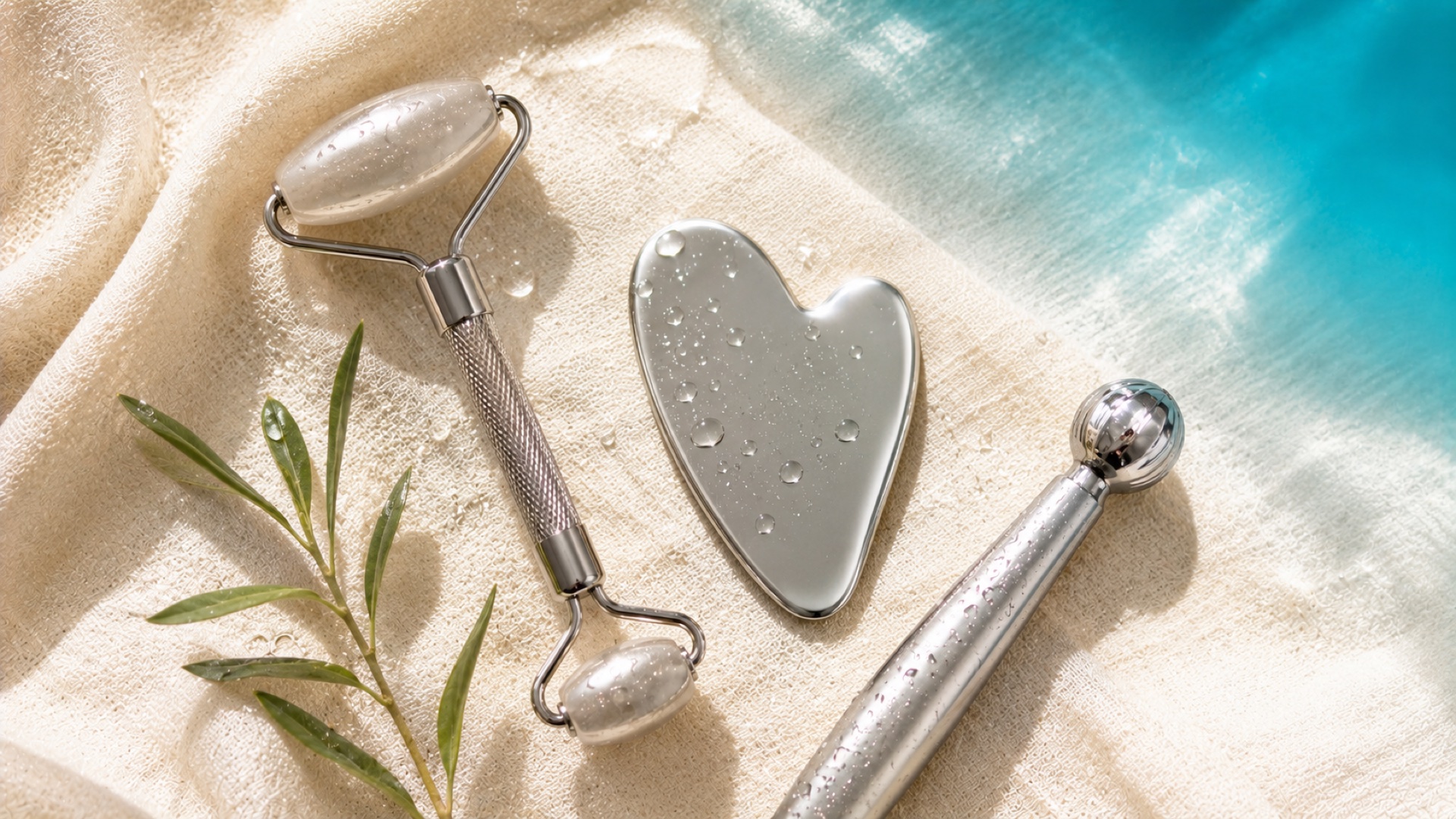 Skin tools: gua sha, roller, špachtle a jejich použití