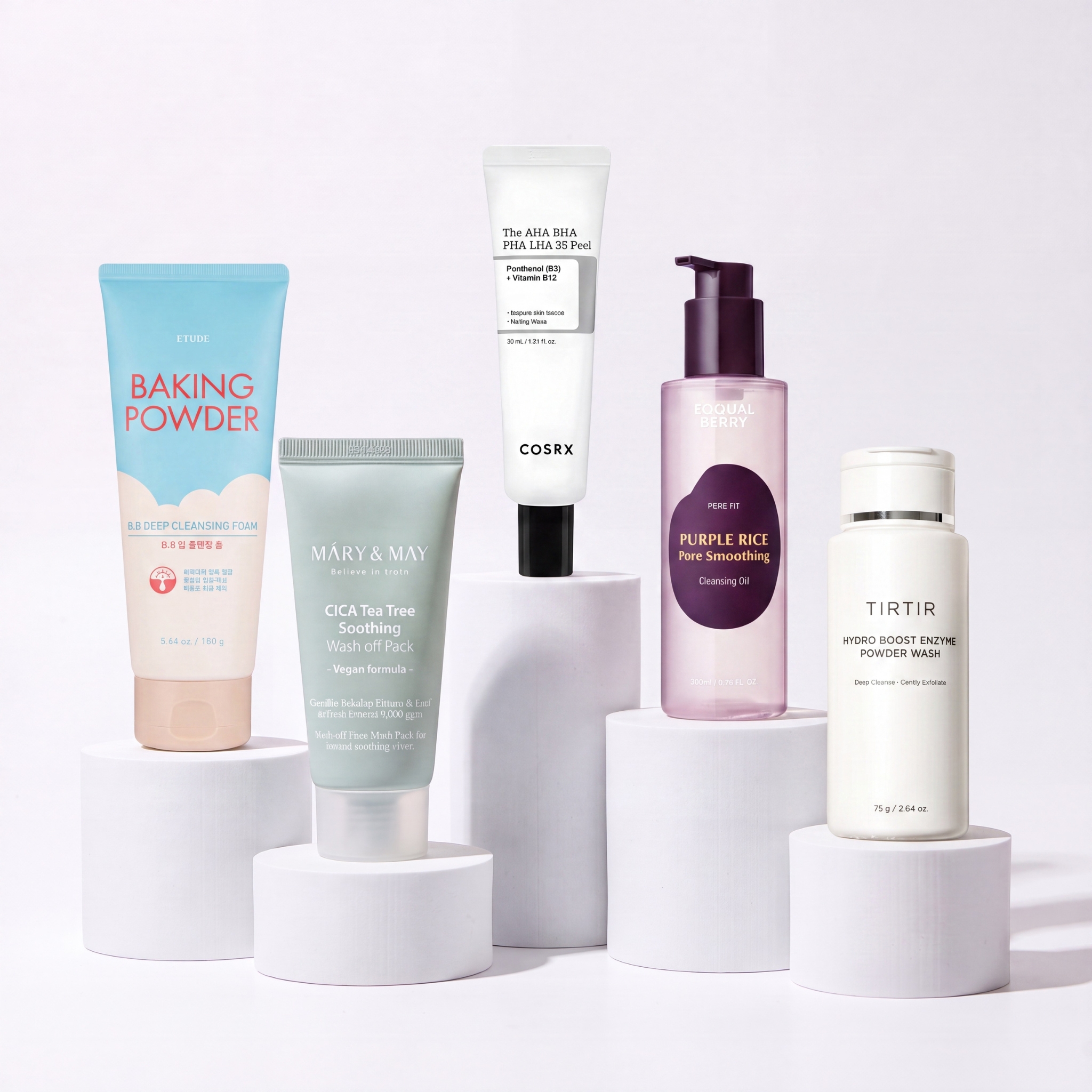 Hloubkově čisticí balíček — čisticí pěna, peeling, BHA a Tea Tree maska