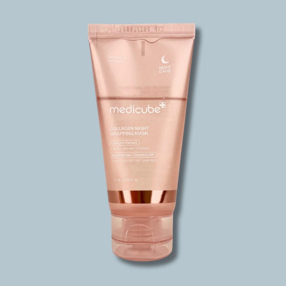 Medicube Collagen Night Wrapping slupovací maska 75ml – noční okluzivní maska s kolagenem, ráno se sloupne