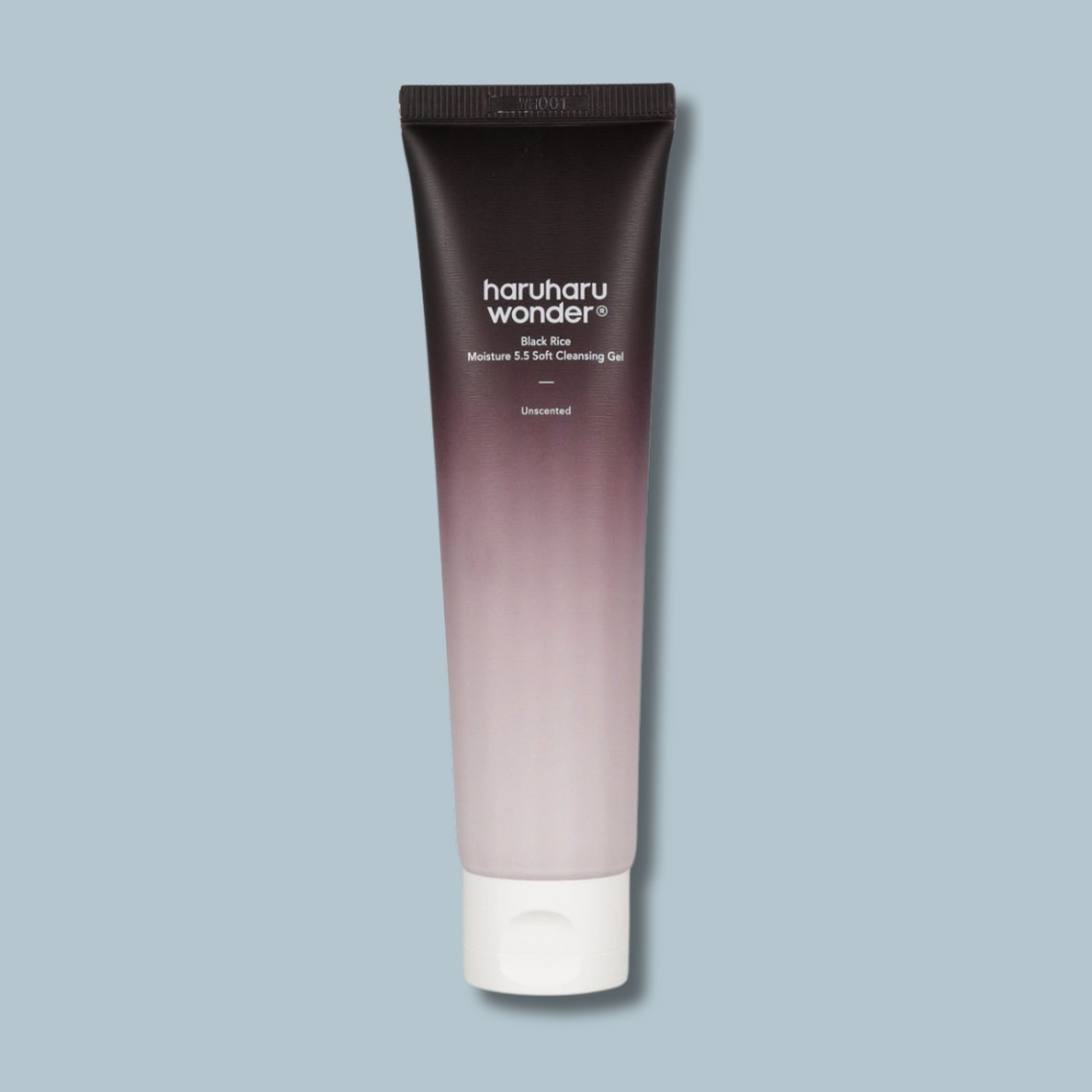 Haruharu Wonder Black Rice Moisture 5.5 jemný čisticí gel 100ml – pH 5.5 čisticí gel pro suchou pleť