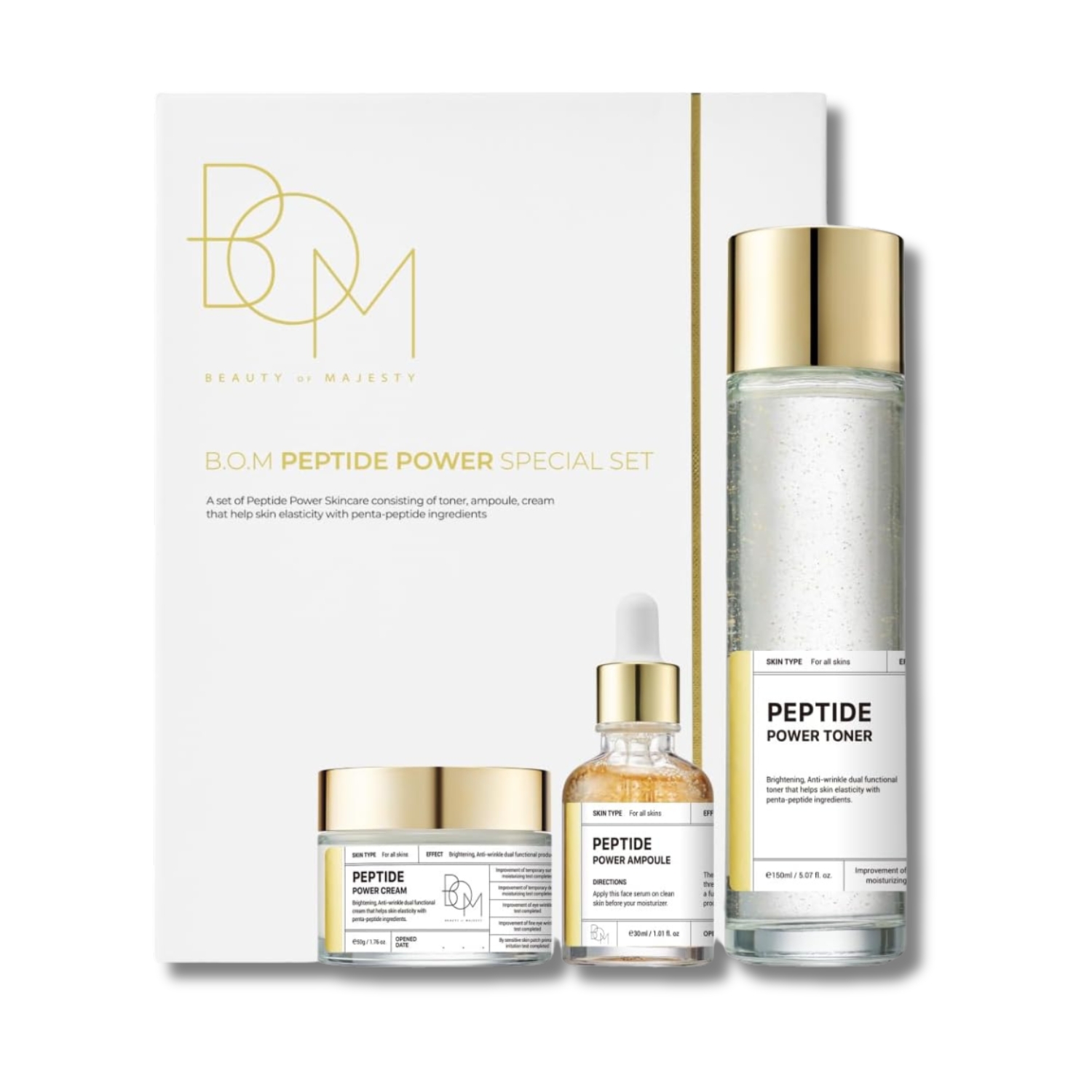 B.O.M. Peptide Power Gift Set 3 kusy