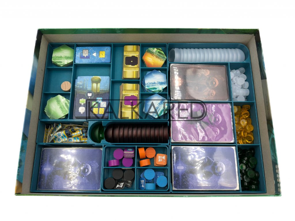 Underwater Cities Wooden Organizer Compatible with All Expansions –