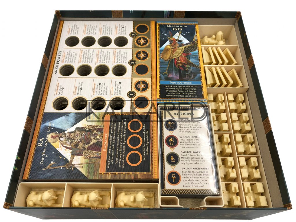 Egyptian Gods Chess Set with Ankh Board - Tabletop Games