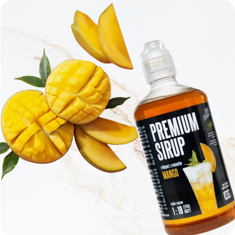 Mangový spritz s perlivou vodou