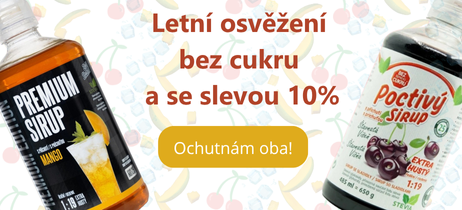Poctivý sirup višeň a premiový sirup mango