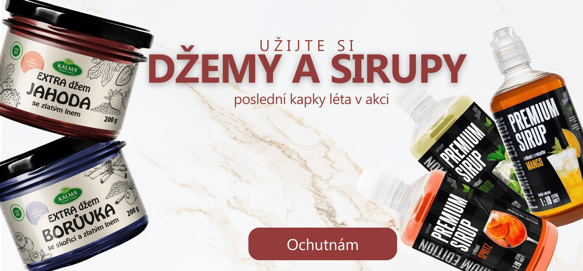 Užijte si džemy a sirupy