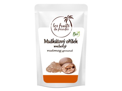 Muškátový oříšek mletý BIO 125 g LES FRUITS DU PARADIS