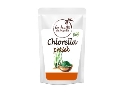 Chlorella prášek sprejové sušení BIO 500 g LES FRUITS DU PARADIS