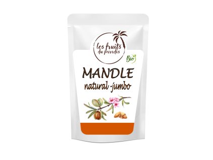 Mandle Natural EXTRA jumbo BIO 150 g LES FRUITS DU PARADIS