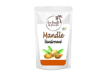 Mandle blanšírované BIO 1 kg LES FRUITS DU PARADIS