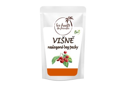 Višně bez pecky neslazené BIO 200 g LES FRUITS DU PARADIS