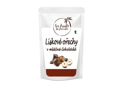 Lískové ořechy v mléčné čokoládě 100 g LES FRUITS DU PARADIS
