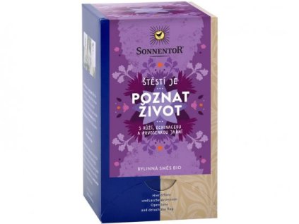 Štěstí je® poznat život bylinný čaj BIO 27 g SONNENTOR