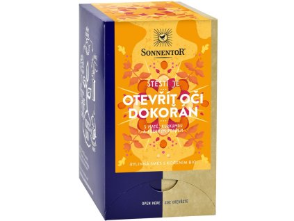 Štěstí je otevřít oči dokořán bylinná směs BIO s kořením 31 g SONNENTOR