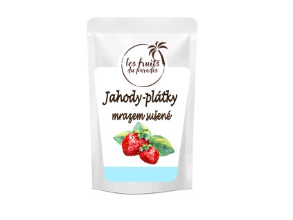Jahody lyofilizované plátky 100 g LES FRUITS DU PARADIS