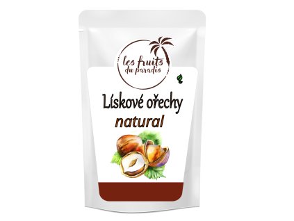 Lískové ořechy Natural 13-15 500 g LES FRUITS DU PARADIS