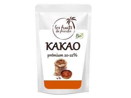 Kakaový prášek 20-22 % BIO 200 g LES FRUITS DU PARADIS