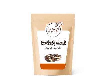 Pufované rýžové kuličky v třech čokoládách 500 g LES FRUITS DU PARADIS
