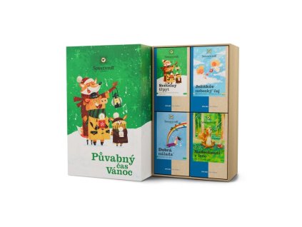 Půvabný čas Vánoc - dárková čajová kazeta 103 g SONNENTOR