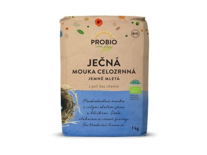 Mouka ječná celozrnná jemně mletá BIO 1 kg PROBIO