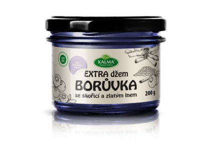 EXTRA džem borůvka se skořicí a zlatým lnem, 200 g | KALMA