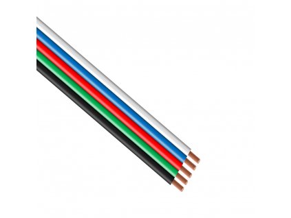 Kabel RGBW 5x0,3 mm2