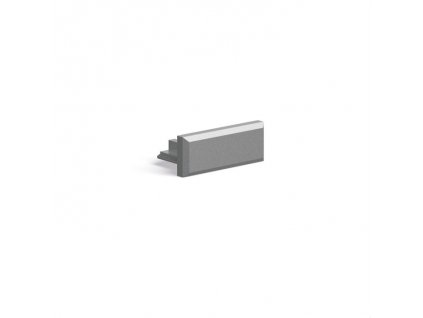 Záslepka KLUŚ MICRO-PLUS pro LED hliníkové profily |stříbrná