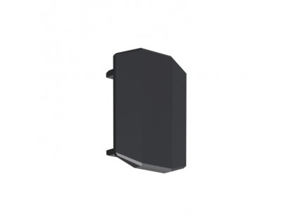 Záslepka KLUŚ GIZA-DUO-LL pro LED hliníkové profily |černá
