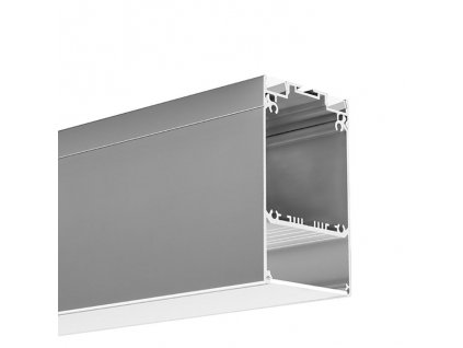 LED hliníkový profil KLUŚ DES |stříbrná anoda