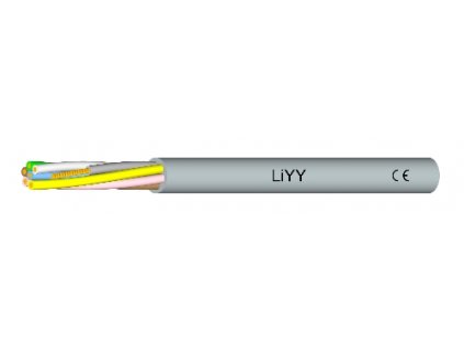 Kabel pro RGBW LED pasek LiYY 5x0,34 kopie