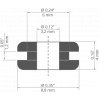 Kabelová průchodka KLUŚ 6 x 1,2 mm