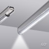 Difuzor KLUŚ LENSO-11R 10-90DEG pro LED hliníkové profily |čirý