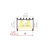LED hliníkový profil KLUŚ 3035-O |stříbrná anoda