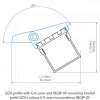LED hliníkový profil KLUŚ GIZA |černá anoda