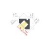 LED hliníkový profil KLUŚ GLAD-45 |stříbrná anoda
